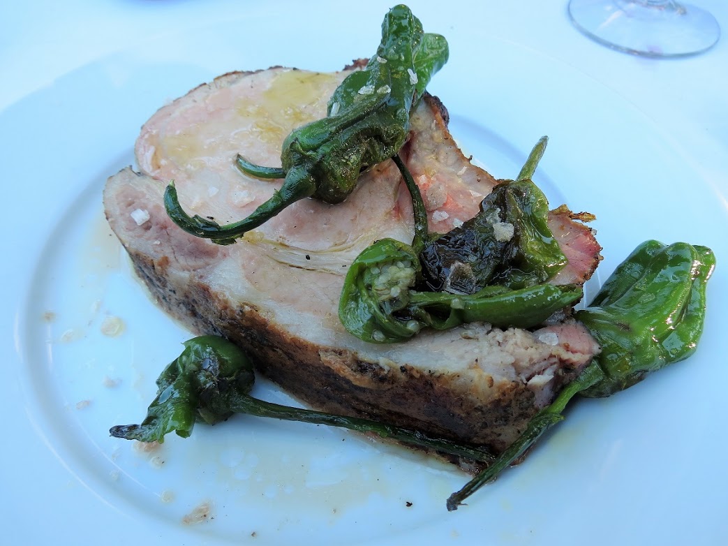 Prime Rib of Pork with Padrano Peppers