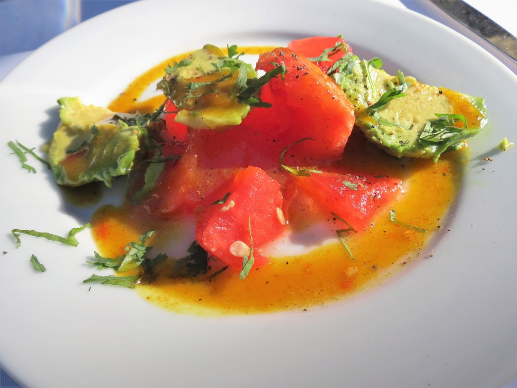 Watermelon and Avocado Salad with Curry Vinaigrette